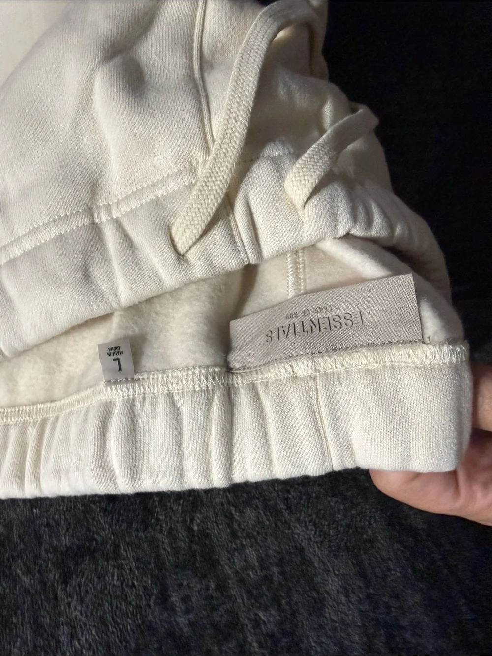 Fear of God Essentials Men's Cream/Drawstring Sweatpants